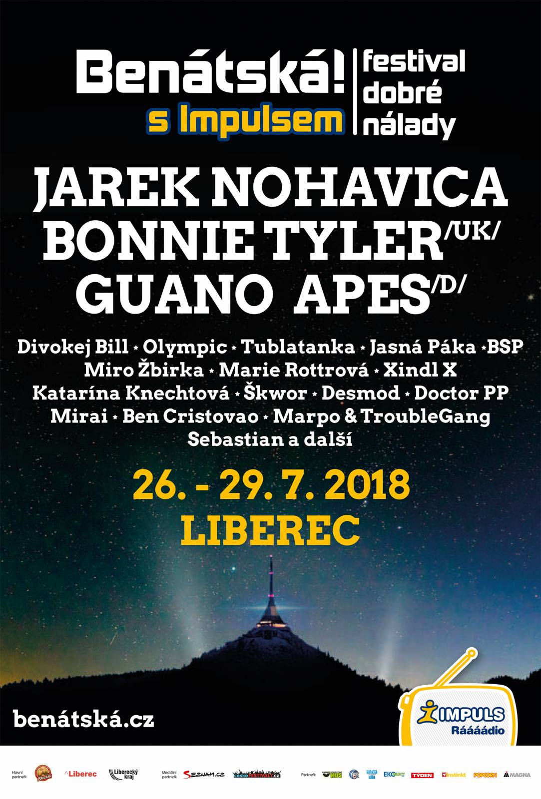 Benátská! s Impulsem nabídne jediný letošní open air Jaromíra Nohavici |  iREPORT – music&style magazine